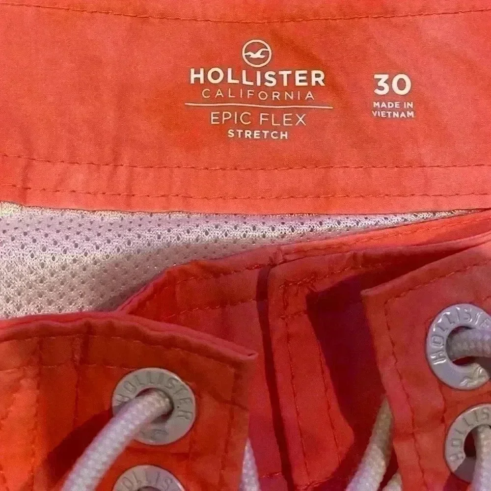 HOLLISTER‎ Broad Shorts Swim Trunks Pink Men’s Size 30
